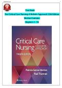 Critical Care Nursing&colon; A Holistic Approach 11th Edition by Morton & Fontaine Test Bank Chapters 1&ndash;56 &vert; Latest Updated Verified Questions&comma; Answers & Detailed Rationales
