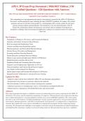 APEA 3P Exam 2026&sol;2027&colon; Complete 150-Q&A Study Guide with Evidence-Based Rationales