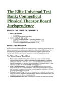 2026&sol;2027 The Ultimate Connecticut Physical Therapy Board Jurisprudence Test Bank &vert; &NewLine;20&plus; S-Tier Questions&comma; Detailed Explanations & Statutory Direct Access&sol;Telehealth Mastery &plus; Free Cheat Sheet 