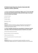ATI Medical-Surgical Respiratory Disorders Study Guide 2026&NewLine;&vert;Questions &vert;Answers &vert;Rationales
