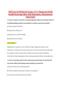 NUR 2633&sol;NUR2633 Exam 3 V1 &vert; Maternal Child &NewLine;Health Nursing Q&A with Rationale &vert; Rasmussen &NewLine;University
