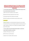 NUR2633 Exam 3 V1&ndash;V3 &vert; NUR 2633 Exam 3 V1&ndash;V3 &vert; Maternal Child Health Nursing &vert; Q&A with Rationale &vert; Rasmussen University
