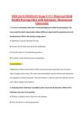 NUR 2633&sol;NUR2633 Exam 4 V1 &vert; Maternal Child &NewLine;Health Nursing Q&A with Rationale &vert; Rasmussen &NewLine;Universit