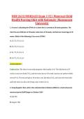 NUR 2633&sol;NUR2633 Exam 1 V2 &vert; Maternal Child &NewLine;Health Nursing Q&A with Rationale &vert; Rasmussen &NewLine;University