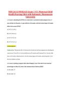 NUR2633 Exam 1 V1&ndash;V3 &vert; NUR 2633 Exam 1 V1&ndash;V3 &vert; Maternal Child Health Nursing &vert; Q&A with Rationale &vert; Rasmussen University