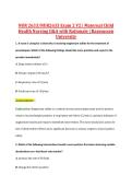 NUR 2633&sol;NUR2633 Exam 2 V2 &vert; Maternal Child &NewLine;Health Nursing Q&A with Rationale &vert; Rasmussen &NewLine;University