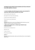 ATI Medical-Surgical Week 8&colon; Musculoskeletal and Immune Disorders&NewLine;Exam 2026 &vert;Questions &vert;Answers 