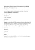 ATI Medical-Surgical&colon; Cardiovascular Conditions Study Guide 2026&NewLine;&vert;Questions &vert;Answers &vert;Rationales