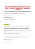NUR 2633&sol;NUR2633 Exam 4 V2 &vert; Maternal Child &NewLine;Health Nursing Q&A with Rationale &vert; Rasmussen &NewLine;University 