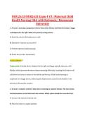 NUR2633 Exam 4 V1&ndash;V3 &vert; NUR 2633 Exam 4 V1&ndash;V3 &vert; Maternal Child Health Nursing &vert; Q&A with Rationale &vert; Rasmussen University