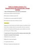 NURS231 Module 2 V1&ndash;V3 &vert; NURS 231 Module 2 V1&ndash;V3 &vert; Pathophysiology &vert; Q&A with Rationale &vert; Portage Learning