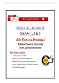 NUR 6111 Exams 1&ndash;3 Study Guide &vert; Advanced Practice Nursing I &vert; William Paterson University