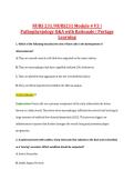 NURS231 Module 4 V1&ndash;V3 &vert; NURS 231 Module 4 V1&ndash;V3 &vert; Pathophysiology &vert; Q&A with Rationale &vert; Portage Learning