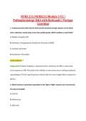 NURS231 Module 5 V1&ndash;V3 &vert; NURS 231 Module 5 V1&ndash;V3 &vert; Pathophysiology &vert; Q&A with Rationale &vert; Portage Learning