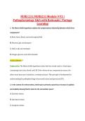 NURS231 Module 9 V1&ndash;V3 &vert; NURS 231 Module 9 V1&ndash;V3 &vert; Pathophysiology &vert; Q&A with Rationale &vert; Portage Learning