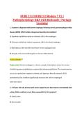 NURS 231&sol;NURS231 Module 7 V2 &vert; &NewLine;Pathophysiology Q&A with Rationale &vert; Portage &NewLine;Learning 