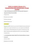 NURS 231&sol;NURS231 Module 8 V1 &vert; &NewLine;Pathophysiology Q&A with Rationale &vert; Portage &NewLine;Learning 