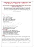 EFD Training Exam Prep 2026&sol;2027&colon; 150 Verified Questions & Answers &lpar;Graded A&plus;&rpar;