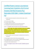 Certified Power Lineman Journeyman &NewLine;Licensing Exam Questions And Correct &NewLine;Answers &lpar;Verified Answers&rpar; Plus &NewLine;Rationales 2026 Q&A &vert; Instant Download &NewLine;Pdf