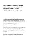 NR 545 EXAM TEST BANK 2024&sol;2025 UPDATED &vert; &NewLine;EXAMS 1&comma; 2 & 3 COMBINED &vert; CHAMBERLAIN &NewLine;UNIVERSITY COLLEGE OF NURSING &vert; &NewLine;COMPREHENSIVE NURSING STUDY GUIDE