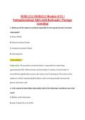 NURS231 Module 8 V1&ndash;V3 &vert; NURS 231 Module 8 V1&ndash;V3 &vert; Pathophysiology &vert; Q&A with Rationale &vert; Portage Learning