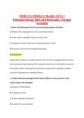 NURS 231&sol;NURS231 Module 10 V2 &vert; &NewLine;Pathophysiology Q&A with Rationale &vert; Portage &NewLine;Learning