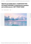 HESI PN Med-SURG EXAM&comma; &vert;&vert; QUESTIONS WITH ACCURATE ANSWERS &vert;&vert; comprehensive questions and verified answers &vert; GET IT RIGHT &vert;2026&excl;&NewLine;&NewLine;&NewLine;
