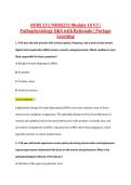 NURS 231&sol;NURS231 Module 10 V3 &vert; &NewLine;Pathophysiology Q&A with Rationale &vert; Portage &NewLine;Learning 