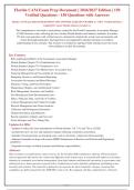 FL CAM Exam 2026&sol;2027&colon; Test Bank with 150 Verified Questions and Answers &vert; Latest Florida Statutes
