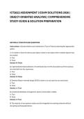 ICT2622 ASSIGNMENT 3 EXAM SOLUTIONS 2026 &vert; &NewLine;OBJECT-ORIENTED ANALYSIS &vert; COMPREHENSIVE &NewLine;STUDY GUIDE & SOLUTION PREPARATION