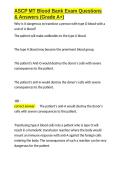 ASCP MT Blood Bank Exam Questions & Answers &lpar;Grade A&plus;&rpar;&period;docx&NewLine;&NewLine;