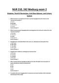 NUR 210&comma; 242 MedSurg Exam 2 &ndash; Diabetes&comma; Fluid & Electrolytes&comma; Acid-Base Balance&comma; and Urinary System &ndash; Complete Exam Questions and Answers