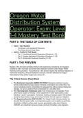 2026&sol;2027 S-Tier Oregon Water Distribution System Operator Exam&colon; Level 1-4 Mastery Test Bank &NewLine;&lpar;20&plus; Elite Q&A&rpar; &plus; Free Cheat Sheet 