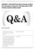 NSG6020 &sol; NSG 6020 Final EXAM Already Verified Test &vert; Questions & Answers&comma; Well Elaborated &vert; 100&percnt; Verified solutions &vert;2026 Latest&excl;&excl;&NewLine;&NewLine;&NewLine;