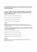 ATI Mental Health Comprehensive Review &lpar;Week 9&rpar; 2026 &vert;Questions&NewLine;&vert;Answers &vert;Rationales