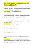 Maryland Module 3 Exam Questions & Answers &lpar;Grade A&plus;&rpar;&period;docx&NewLine;&NewLine;