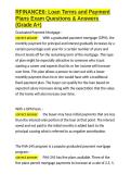 RFINANCE6 Loan Terms and Payment Plans Exam Questions & Answers &lpar;Grade A&plus;&rpar;&period;docx&NewLine;&NewLine;