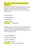 REE Unit 7 Exam Questions & Answers &lpar;Grade A&plus;&rpar;&period;docx&NewLine;&NewLine;