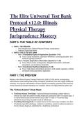 2026&sol;2027 Elite Illinois Physical Therapy Jurisprudence Test Bank &lpar;225 ILCS 90&rpar; &vert; S-Tier Exam Prep & Study Guide &plus; Free Cheat Sheet 