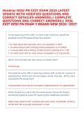 Hondros HESI PN EXIT EXAM 2026 LATEST &NewLine;UPDATE WITH VERIFIED QUESTIONS AND &NewLine;CORRECT DETAILED ANSWERS&vert;&vert; COMPLETE &NewLine;QUESTIONS AND CORRECT ANSWERS&vert;&vert; REAL &NewLine;EXIT HESI PN EXAM &excl;&excl; BRAND NEW 2026 -2027  