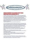 SENIOR PROPERTY TAX CONSULTANT TEXAS QUESTIONS AND ANSWERS SET A&period;pdf