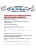 SENIOR PROPERTY TAX CONSULTANT TEXAS CORE MAIN QUESTIONS AND ANSWERS SET A&period;pdf