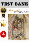 Test Bank - Abnormal Psychology 5th Canadian Ed &vert; All Chapters
