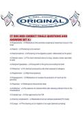 CT DDS MED CORRECT FINALS QUESTIONS AND ANSWERS SET A&period;pdf&NewLine;&NewLine;1&period; Document information