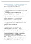 Financial Accounting Theory Test&vert; Real Based Questions with Correct Answers&vert; Graded A&plus;&vert; Updated for a perfect score