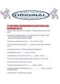 CT DDS MED COMPREHENSIVE QUESTIONS AND ANSWERS SET A&period;pdf&NewLine;&NewLine;1&period; Document information