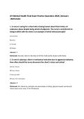 ATI Mental Health Final Exam Practice Questions 2026 &vert;Answers&NewLine;&vert;Rationales&NewLine;
