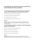 ATI Mental Health Foundations & Therapeutic Communication Exam 1&NewLine;Practice 2026 &vert;Questions &vert;Answers &vert;Rationales&NewLine;
