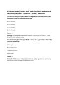 ATI Mental Health &vert; Week 8 Study Guide &lpar;Psychiatric Medications &&NewLine;Side Effects&rpar; 2026&sol;2027 &vert;Questions &vert; Answers &vert;Rationales