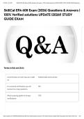 SkillCat EPA 608 Exam &lpar;2026&rpar; Questions & Answers &vert; 100&percnt; Verified solutions UPDATE &vert;2026&excl;&excl; STUDY GUIDE EXAM&NewLine;&NewLine;&NewLine;